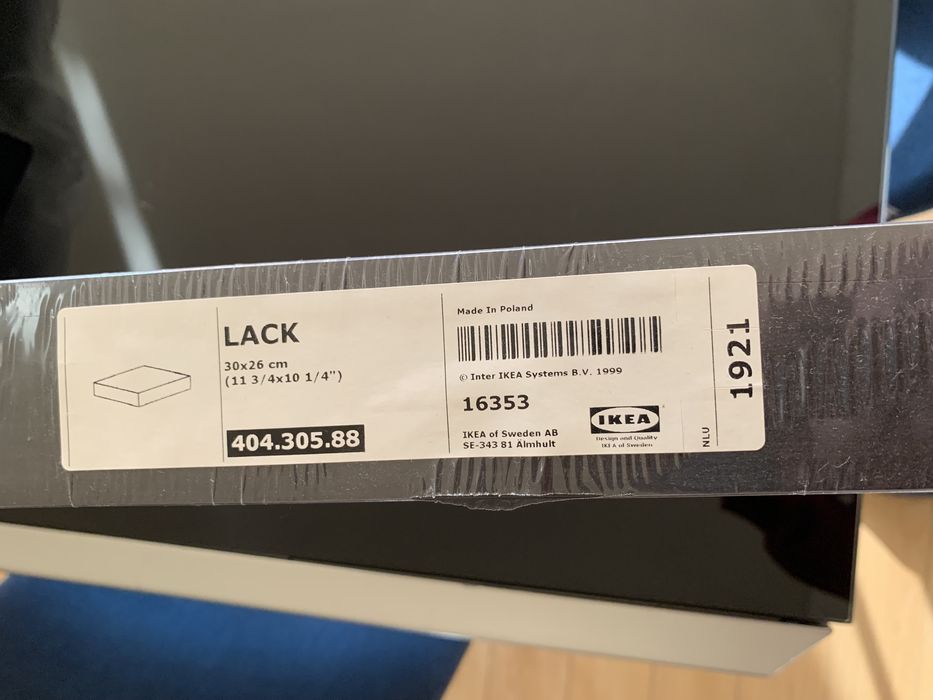 2 prateleiras LACK IKEA novas