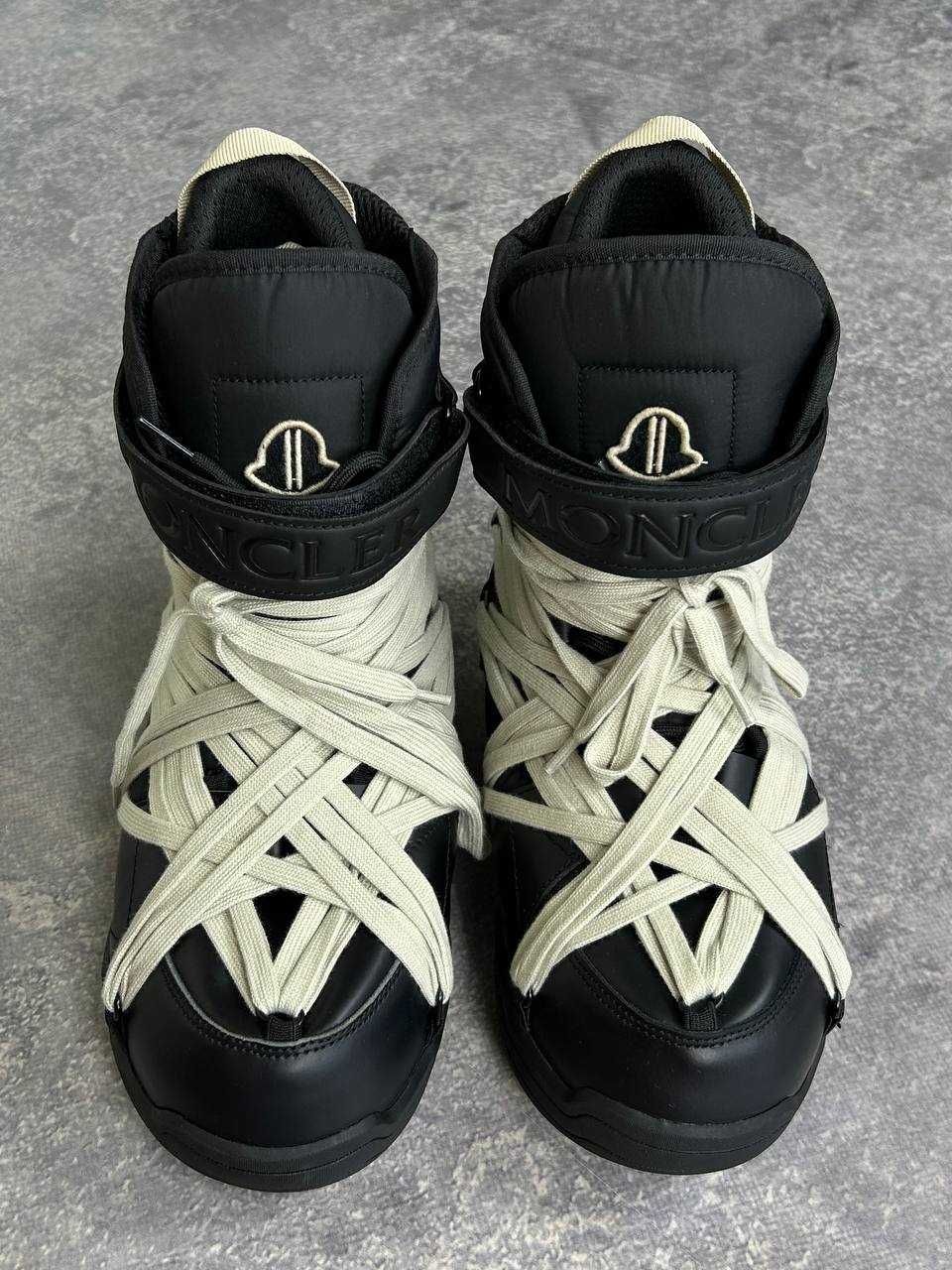 Rick Owens x Moncler AMBER LEATHER SNOW BOOTS - BLACK чоботи чорні
