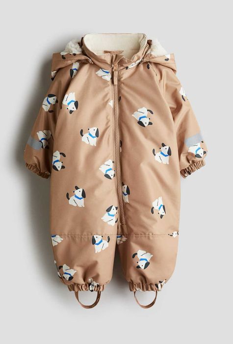 Зимовий термо комбінезон собачки від h&m ріст 80 до 104 см
