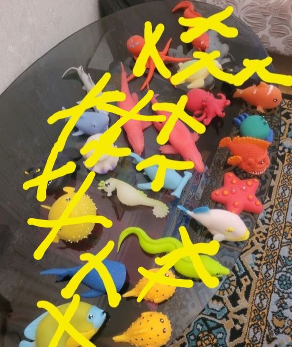 Колекція стретч-іграшок (іграшок-антистресів) Морські жителі та ін.