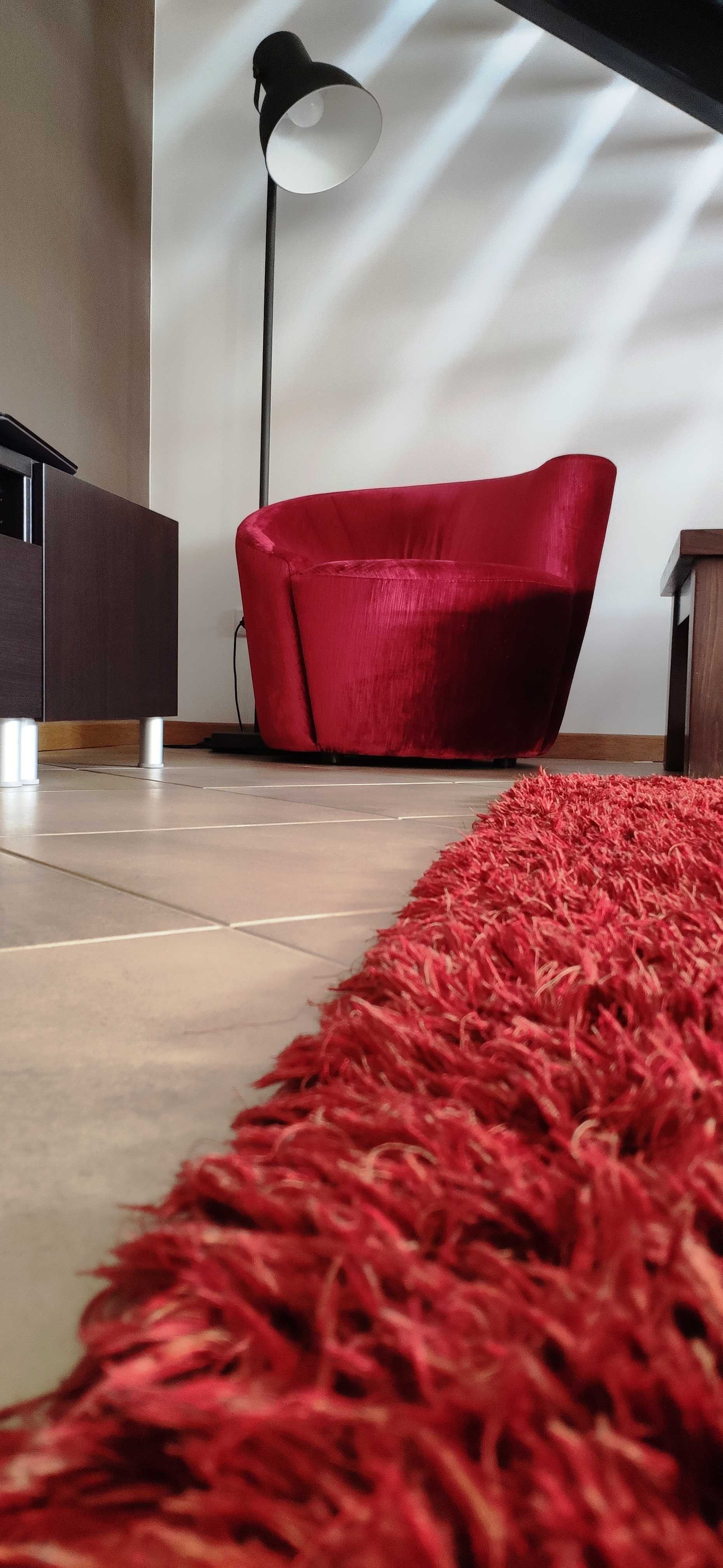 Cadeirão STATUS BALI em tecido mirage VERMELHO