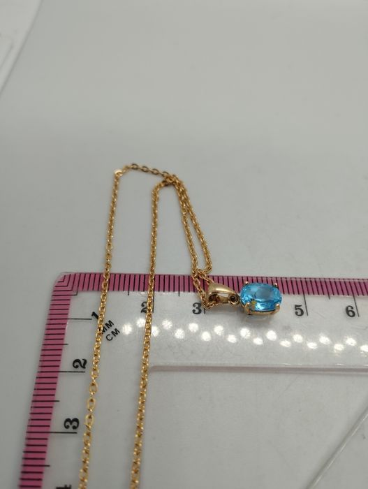 Золотая цепочка с кулончиком 46 см 3.53 грамма