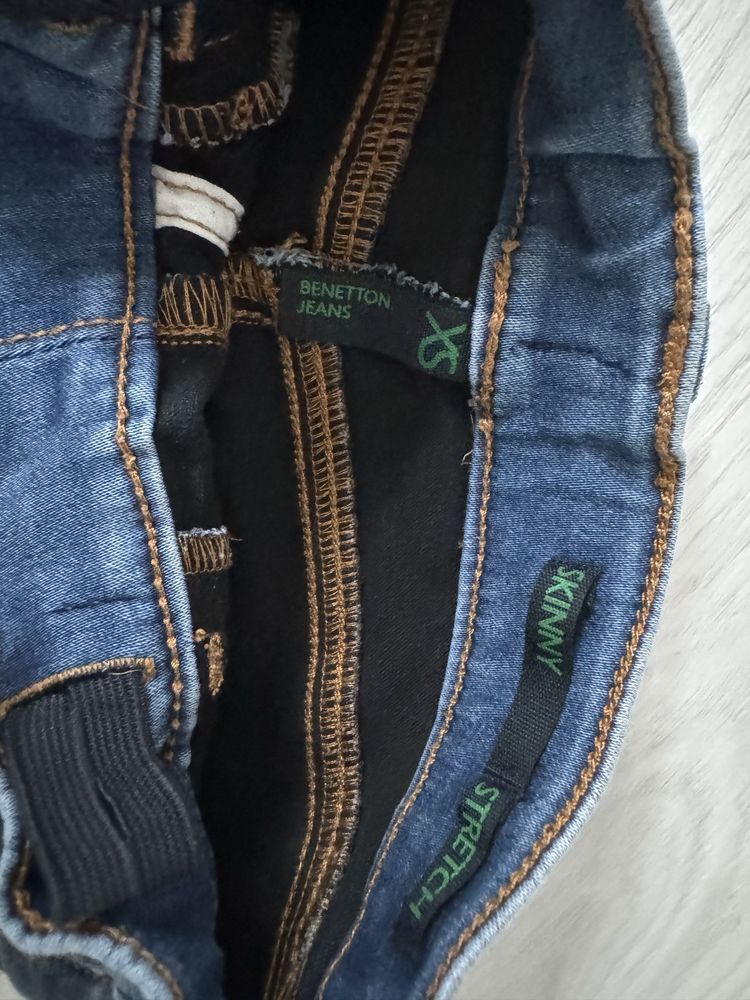 Benetton jeansy dziewczynka 110