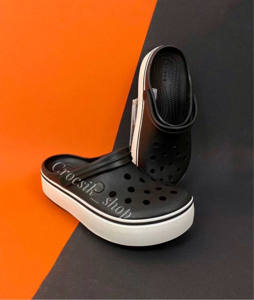 Crocs Crocband Platform Clog крокси платформа жіночі