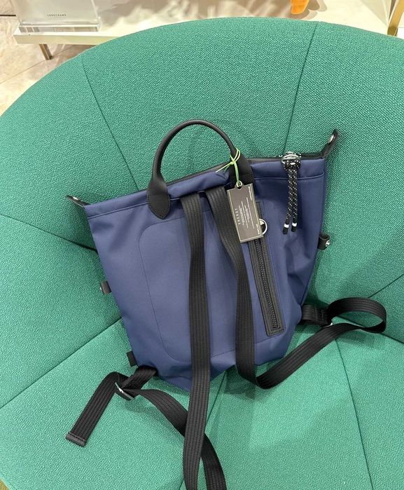 Granatowy plecak Longchamp Nowy Le Pliage Energy L