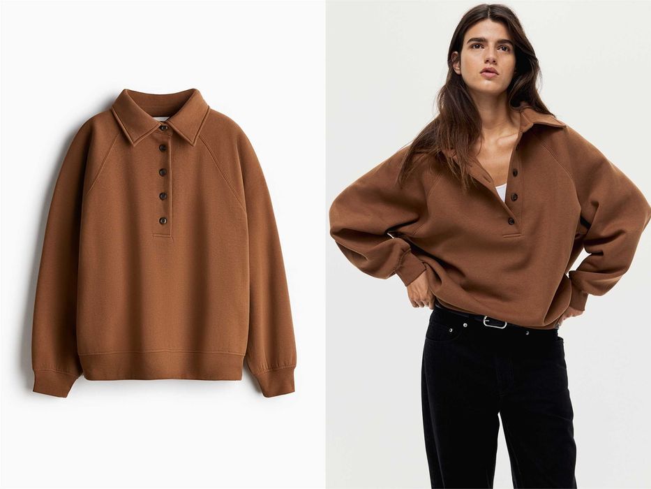 Bluza polo M nowa kolekcja brązowa bawełna PROMOCJA