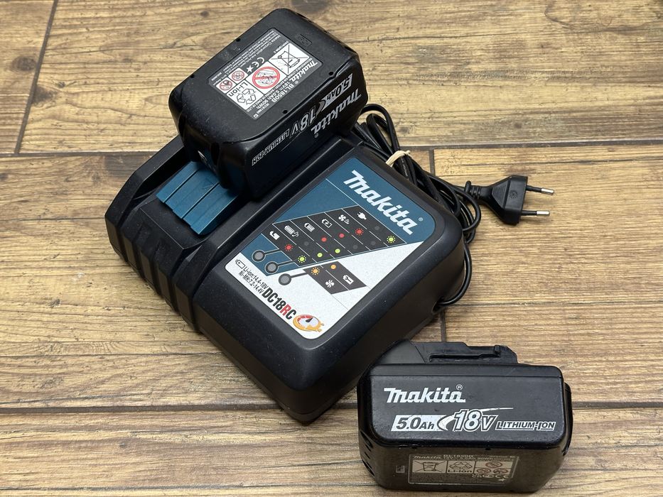 Zestaw Makita 2x bateria akumulator 5AH + szybka ładowarka DC18RC