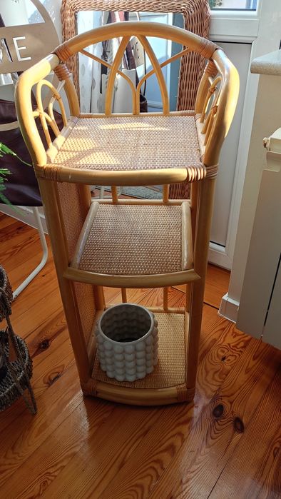 Stolik bambusowy boho vintage piękny