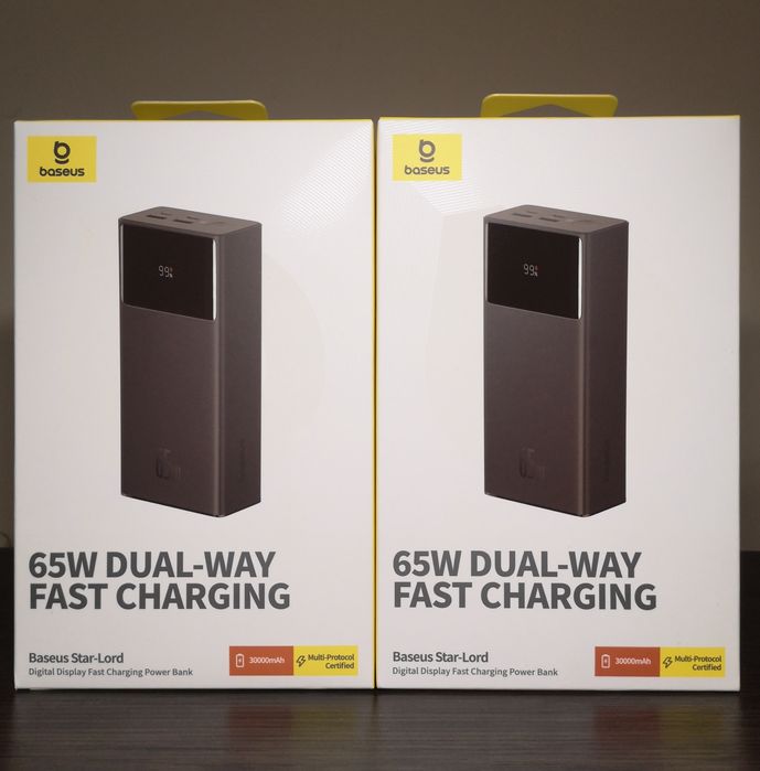 Повербанк Baseus Star-Lord Digital Display 30000mAh 65W Black