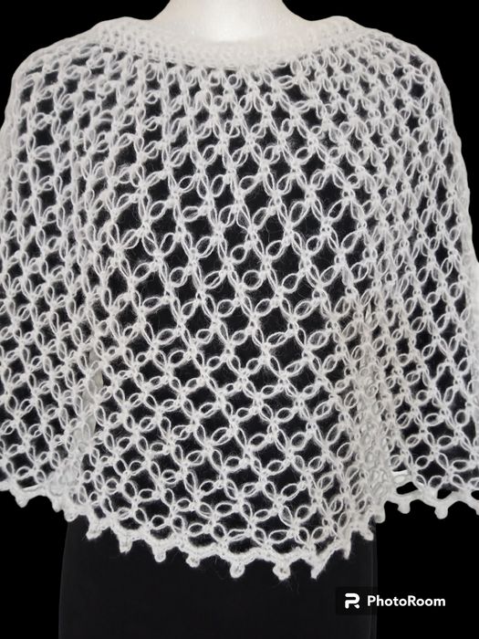 Etola boho ślubna narzutka mgiełka