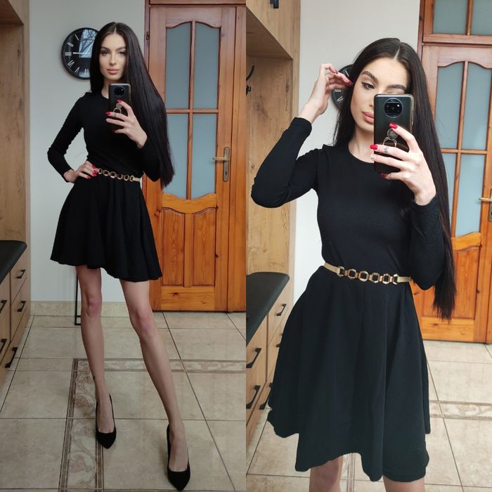 Sukienki na bierzmowanie, egzaminy, czarne rozmiary xs-Xl