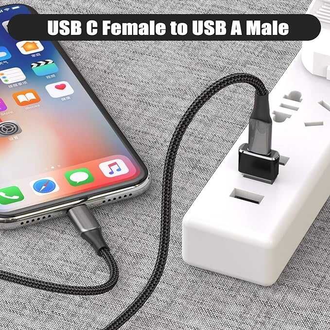 Basesailor USB C żeński na USB męski adapter 3 szt