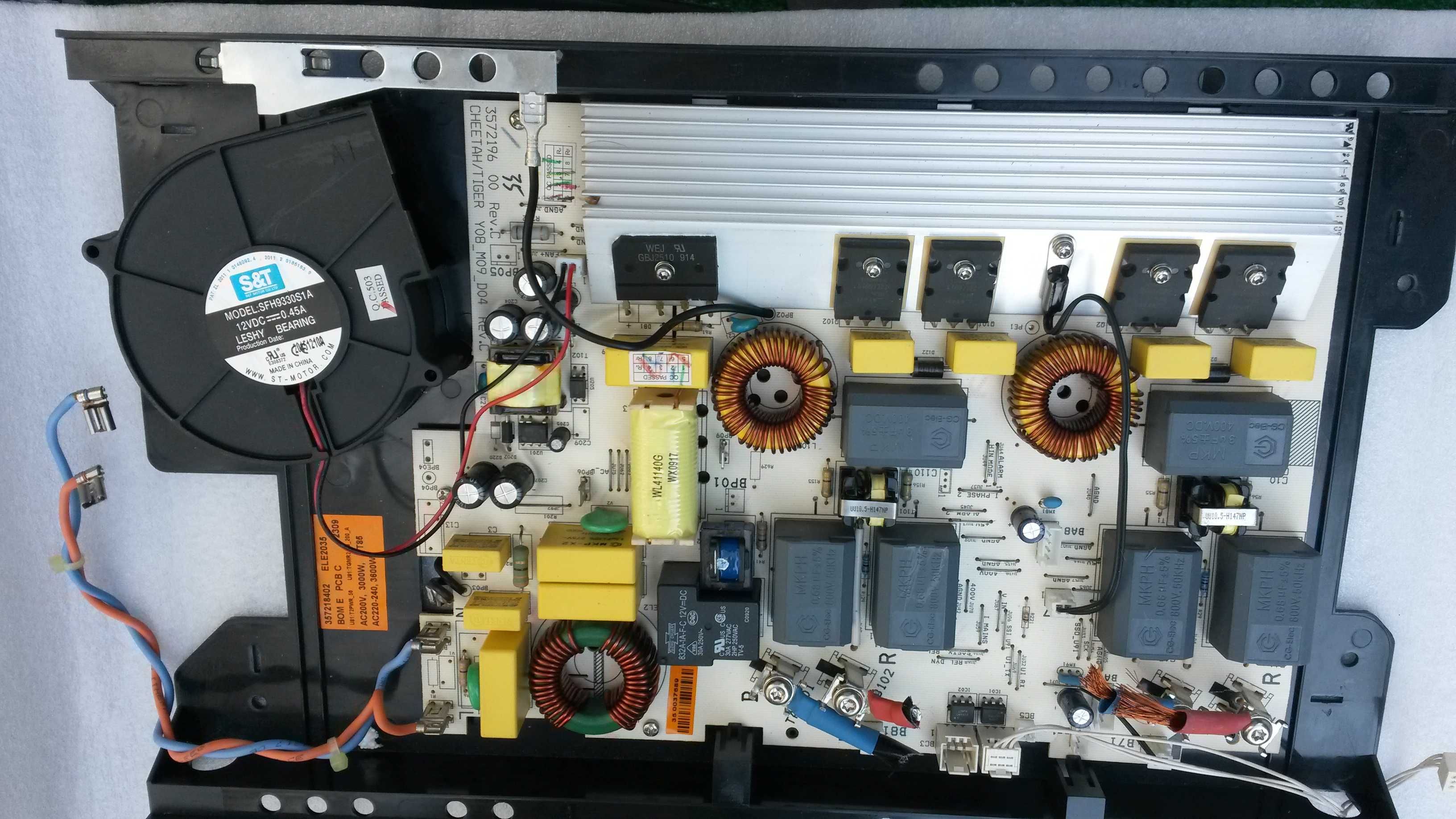 Komplet części do płyty indukcyjnej 7,4 kW ELEKTROLUX