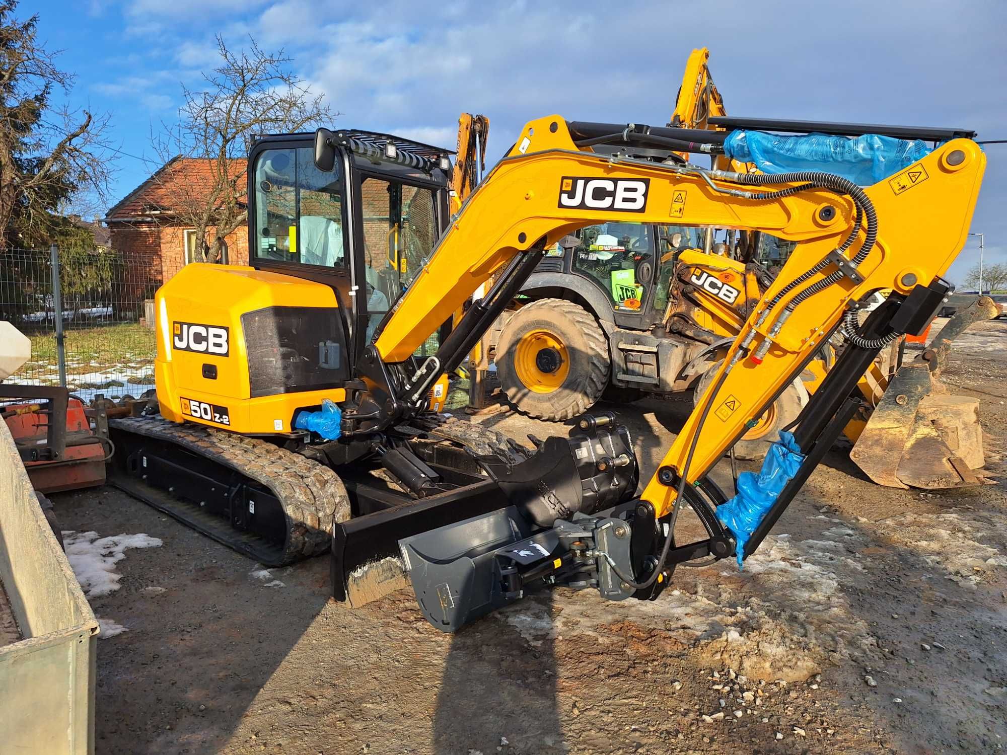 Roboty ziemne wykopy Giebułtów Kraków koparka 5T mini JCB 50Z-2