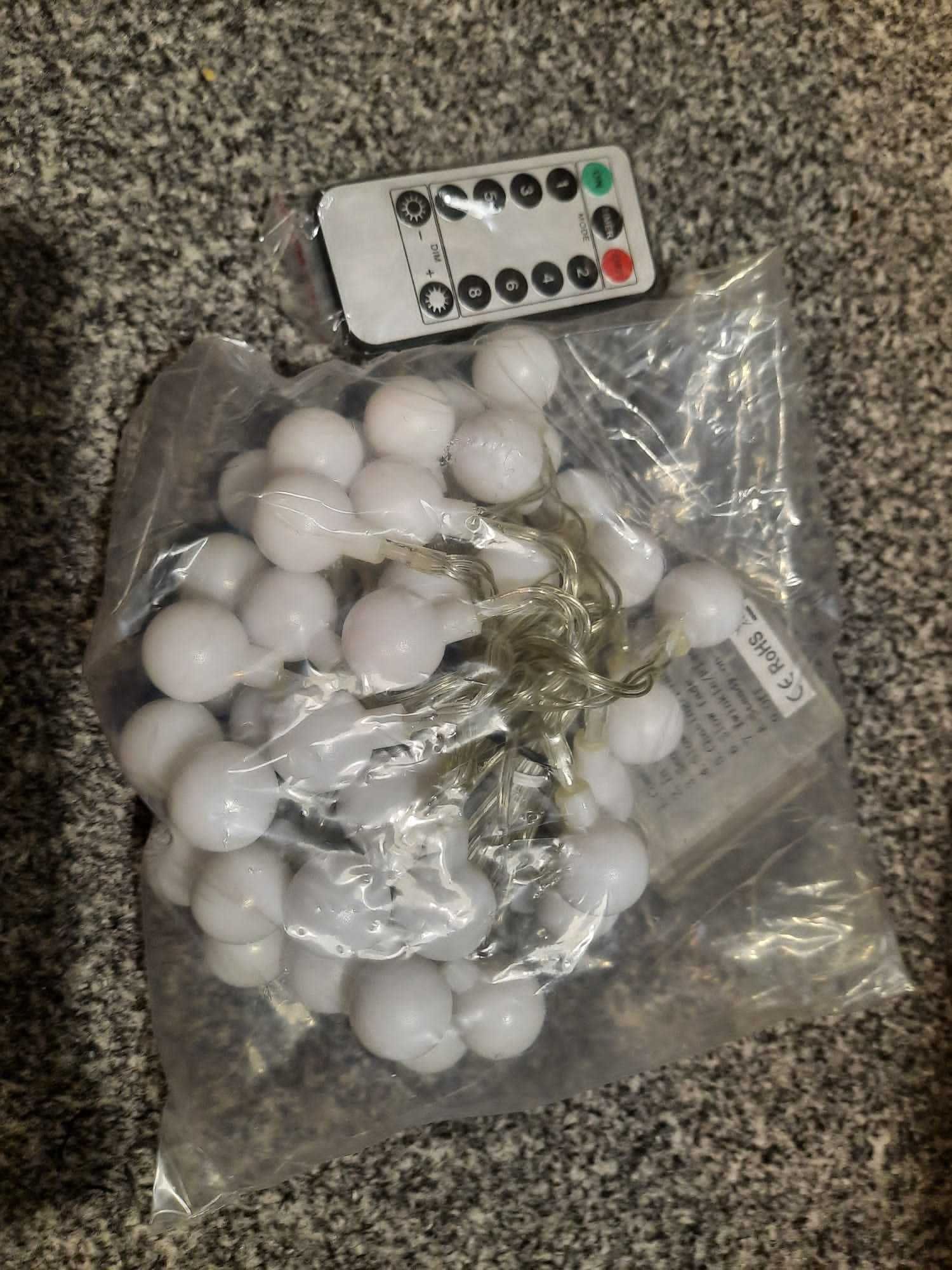 Dekoracje do domu - lampki, światełka, cotton balls, itp.