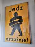 Duży plakat - Jedz ostrożnie
