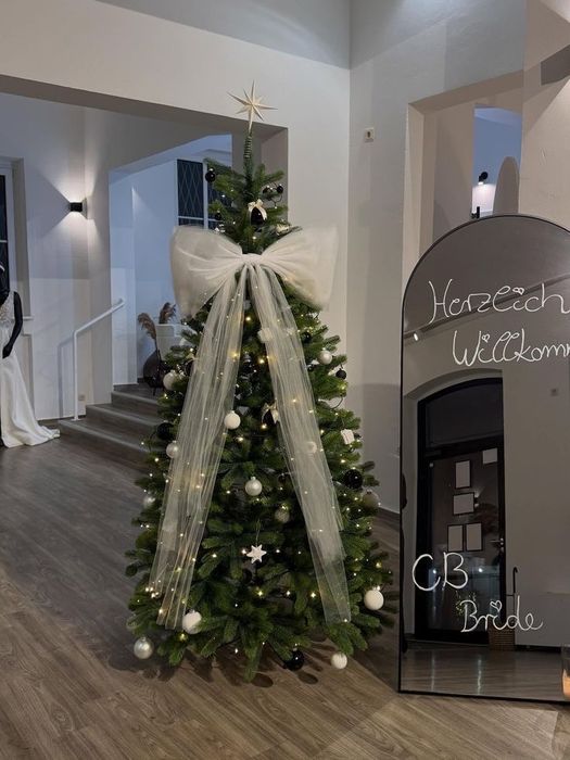 Бантик на ялинку чи двері різдвяна прикраса