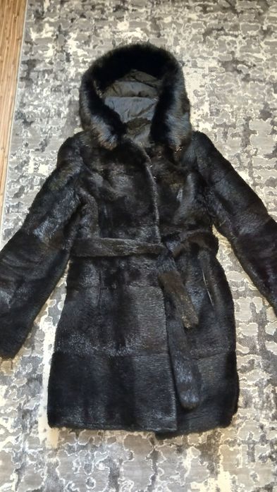 Натуральная шуба ондатра,натуральная шуба з ондатри