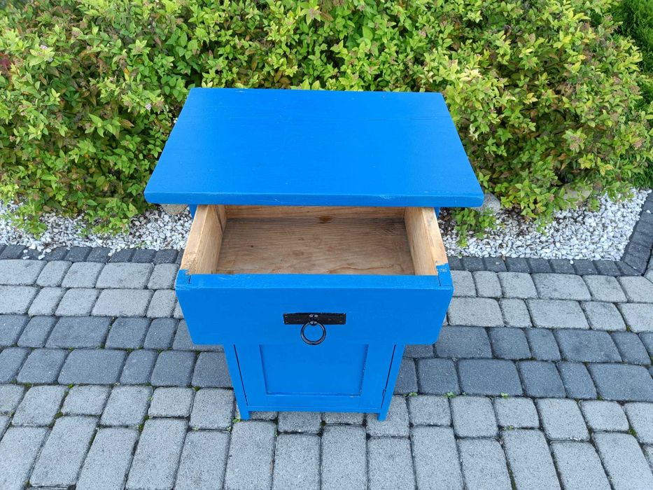 SZAFKA drewniana stara / Nakaslik 50x30 wys 80cm / Szafka nocna antyk