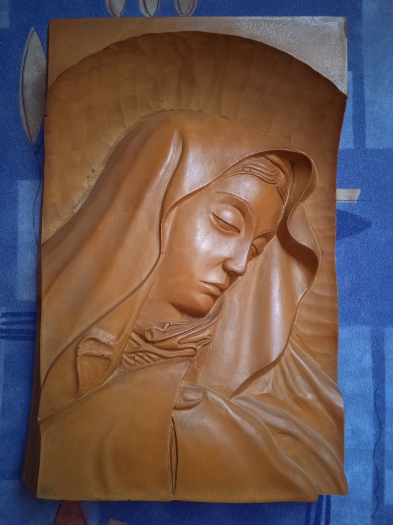 Rzeźba w drewnie Matka Boża+gratis
