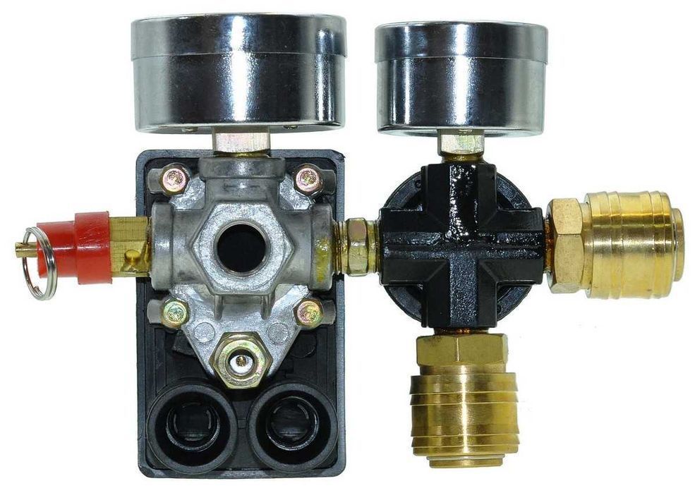 Автоматика компрессора 220V 12Bar в сборе с редуктором комп240