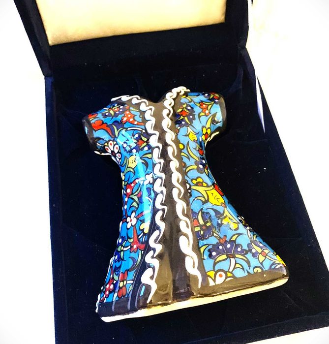 Керамическая рубашка, турецкий кафтан глазурь ручная работа