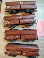 Zestaw 4 wagonów towarowych samowyładowczych talbot db Roco h0 1:87