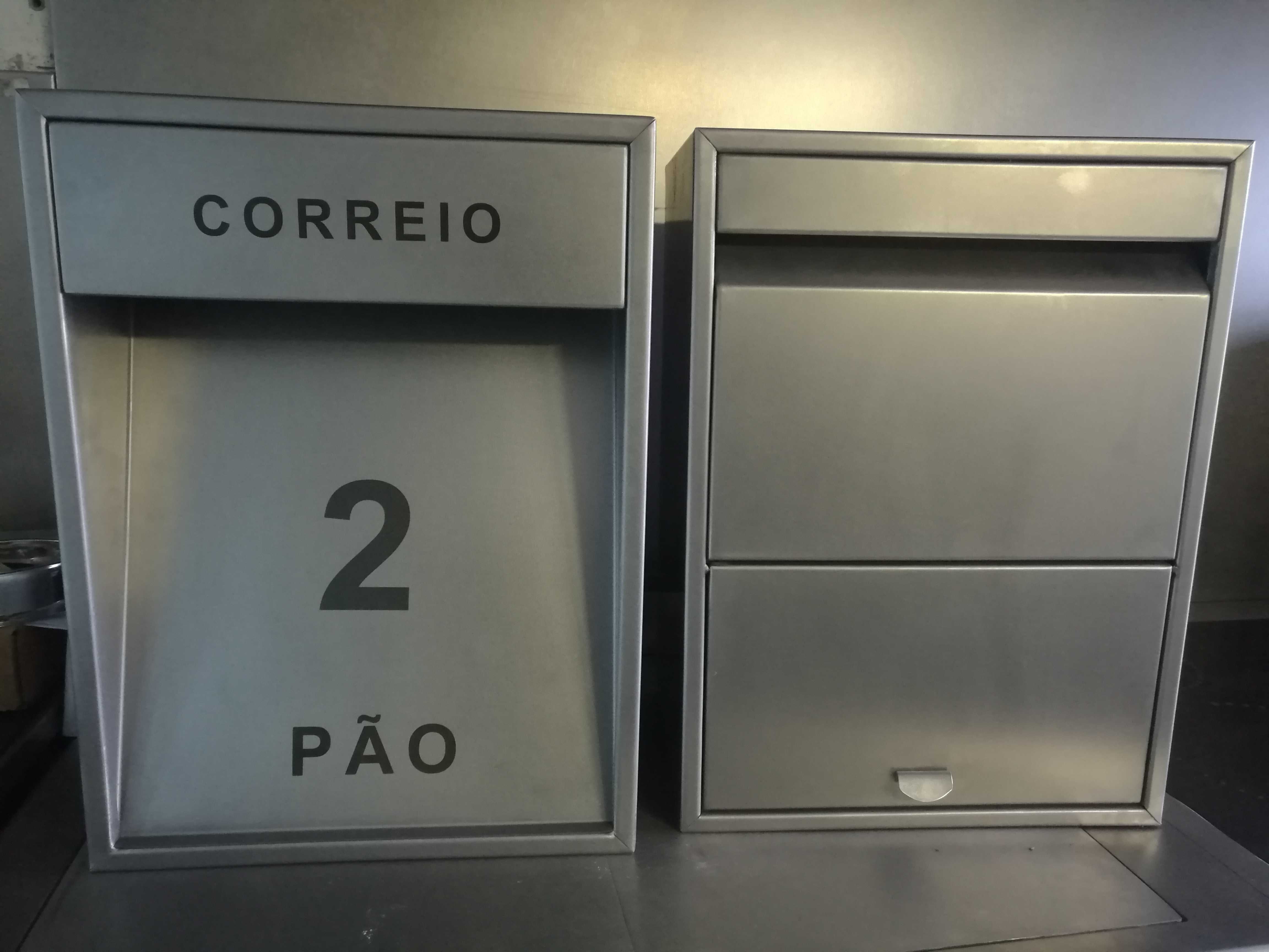 Caixa de correio e pão inox