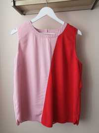 Czerwono różowa bluzka Nutmeg rozmiar 44