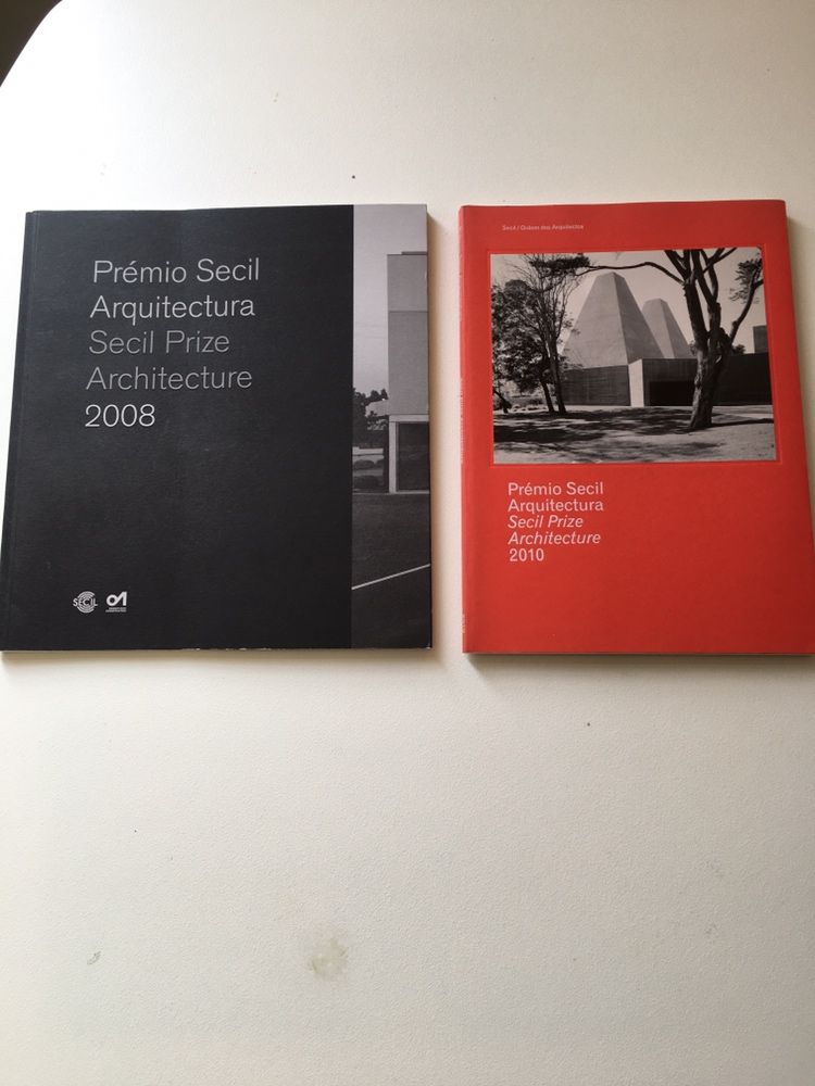 2 livros Prémio Secil Arquitetura 2008 e 2010