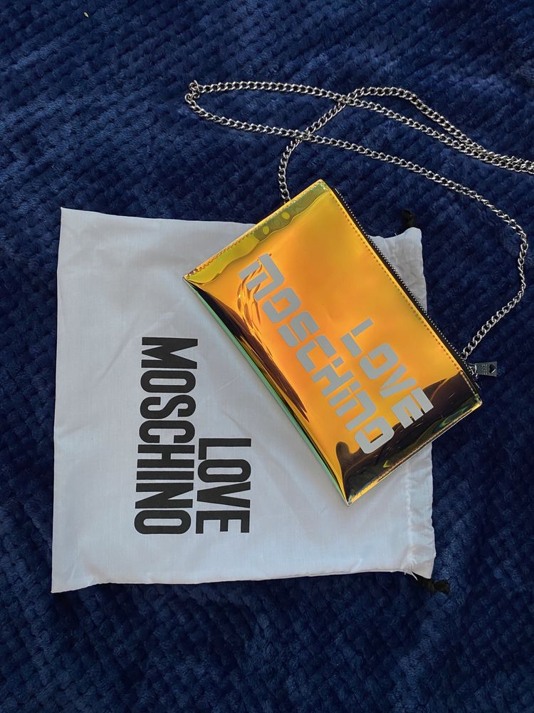 Love moschino клатч сумка
