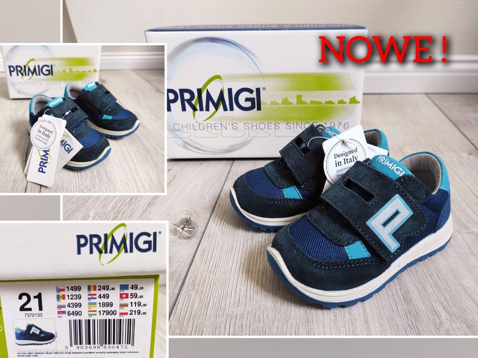 NOWE buty sneakersy sportowe Primigi r. 21 -cena ich w sklepie 219 zł