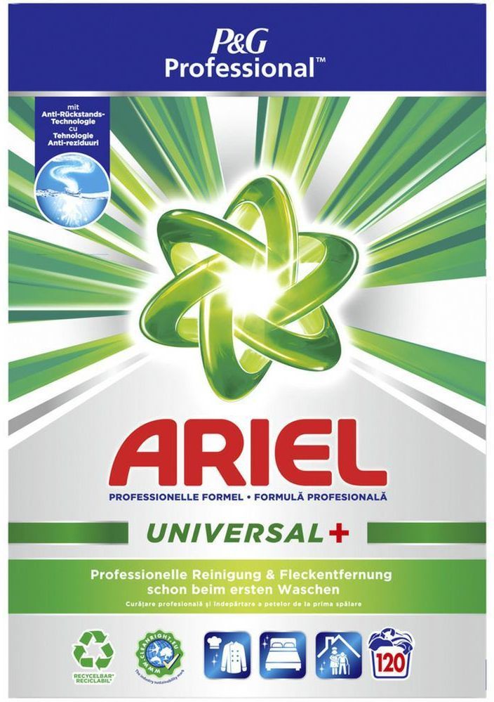 ARIEL Universal+ 120 Prań 7,2kg proszek do prania białego i jasnych