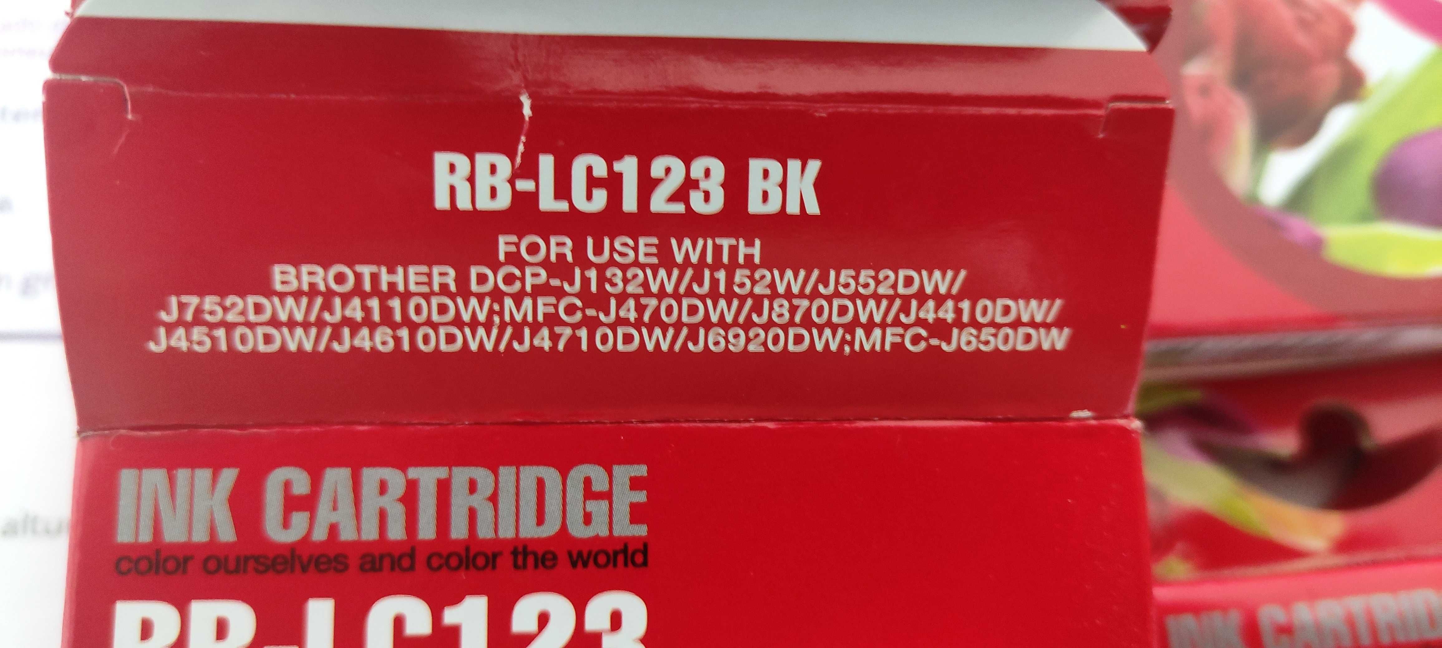 Pack de tinteiros compatíveis RB - LC123 p Brother (3 cores+preto XL)