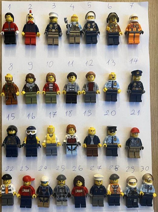 Figurki LEGO city i inne
