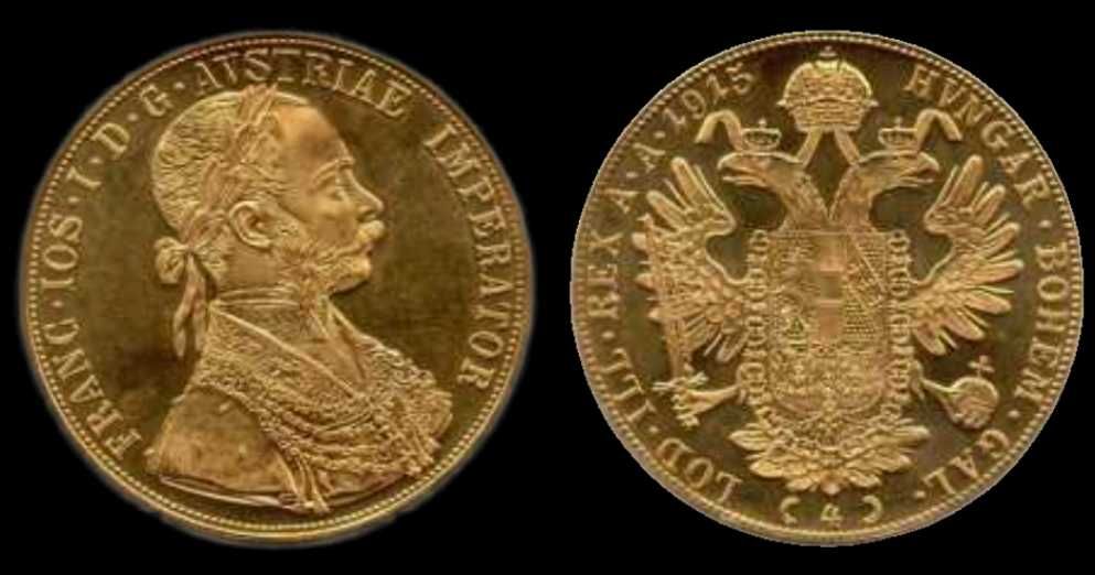 Moeda ouro AUstria 4 Ducados
