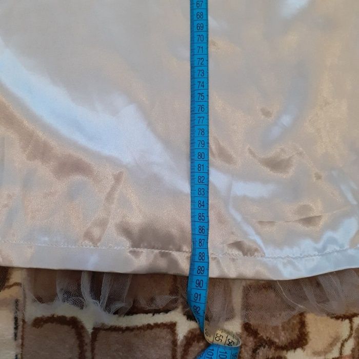 Платье атласное bonprix, металлик, блестящее, серебро
