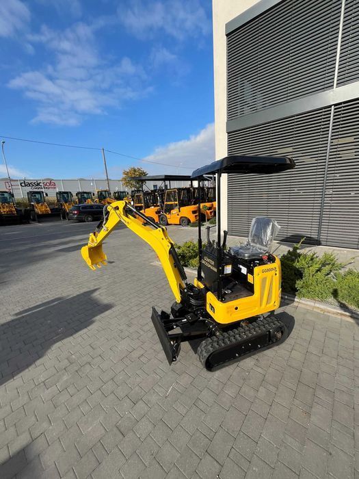 Rozsuwane gąsienice i Ruchome ramie GG800NX mini koparka minikoparka
