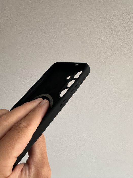 Etui plecki silikon 2mm MagSafe czarne do SAMSUNG GALAXY S25 PLUS