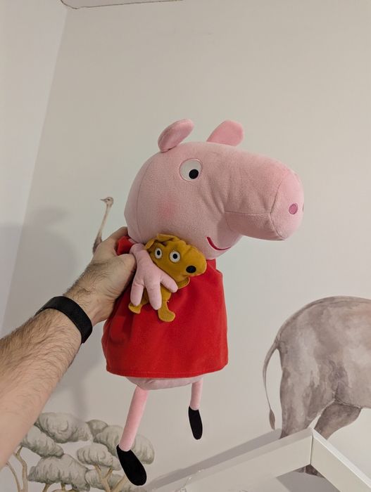 Świnka Peppa z misiem maskotka 30cm