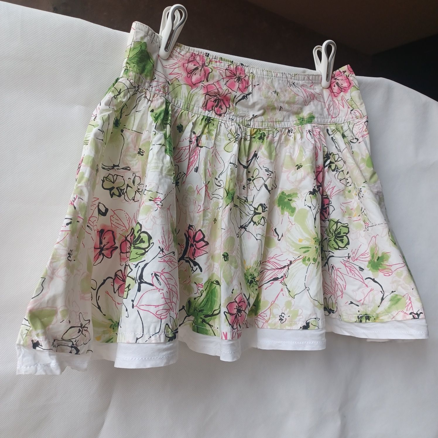 Zara Kids spódniczka spódnica 128 cm 7-8 lat kwiaty hit