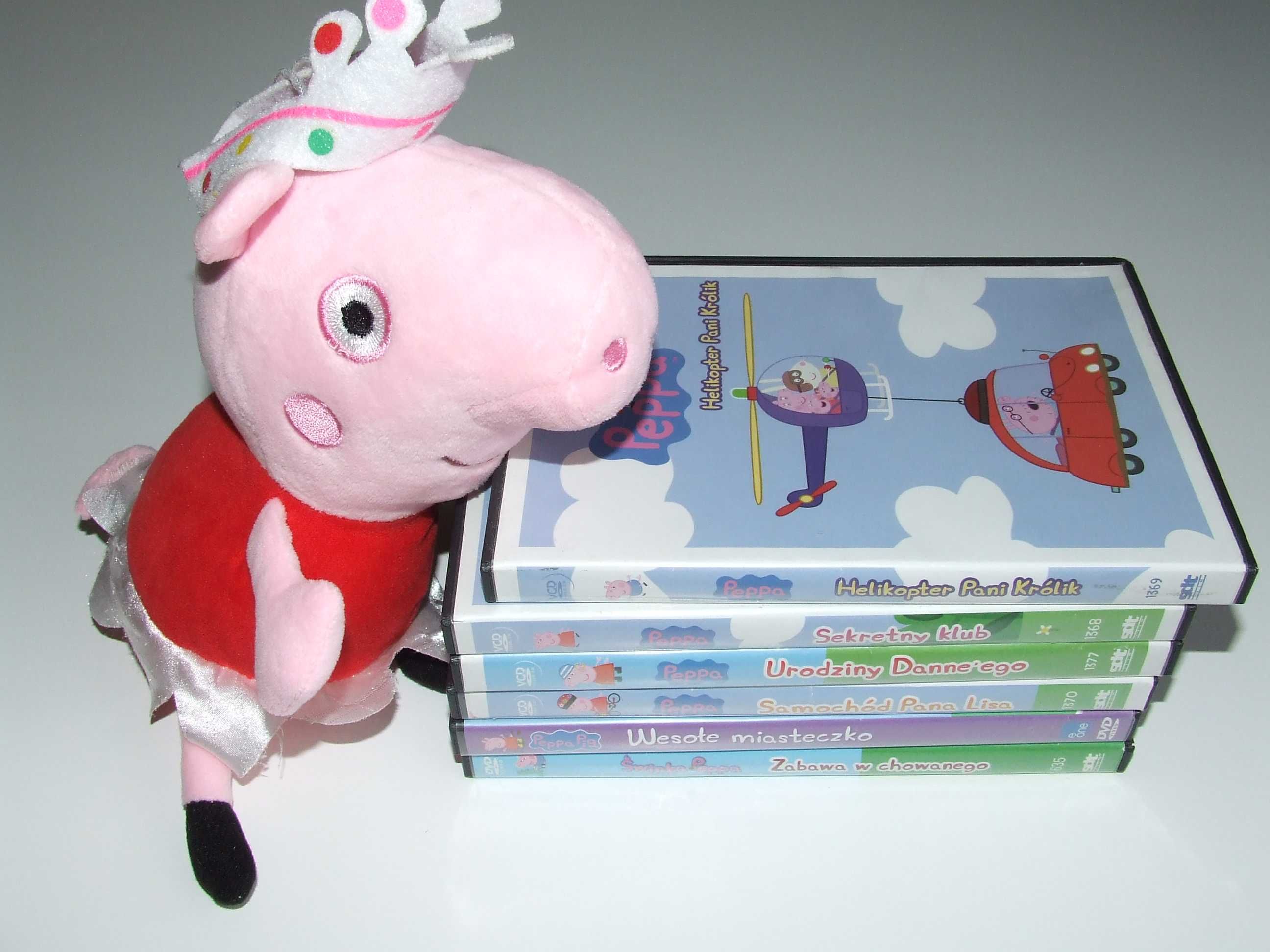 Świnka Peppa bajki vcd gratis maskotka