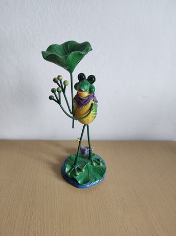 Żaba figurka ceramiczna wiosna ~ prezent