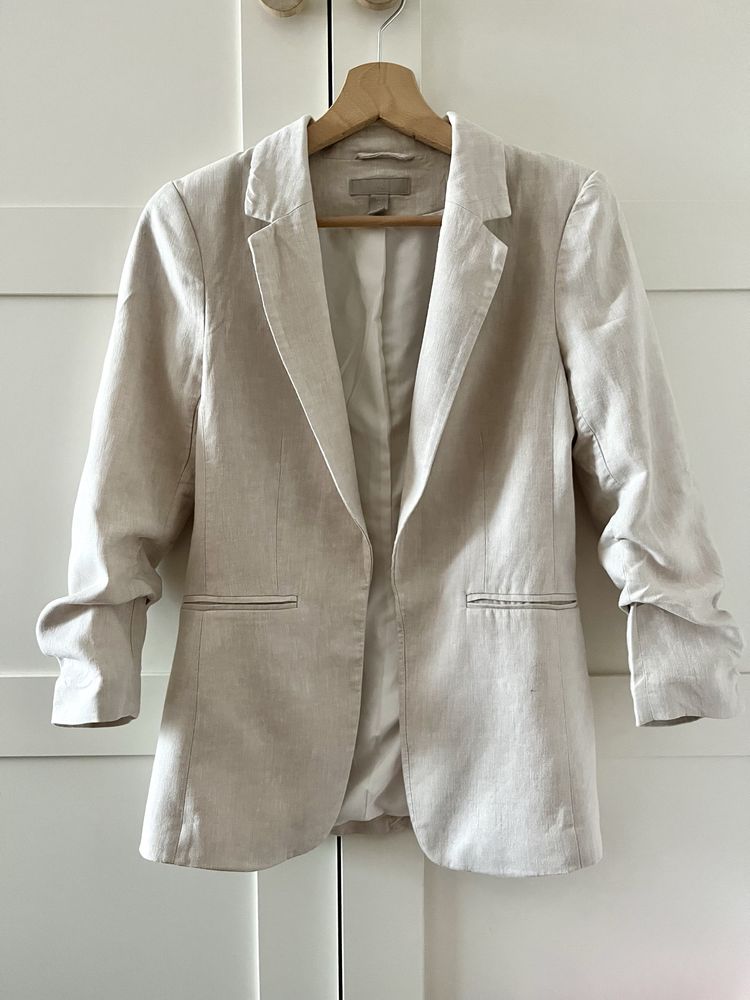 Marynarka zakiet len H&M