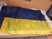 Прапор України жовто-блакитний та червоно-чорний  140см х 90см.