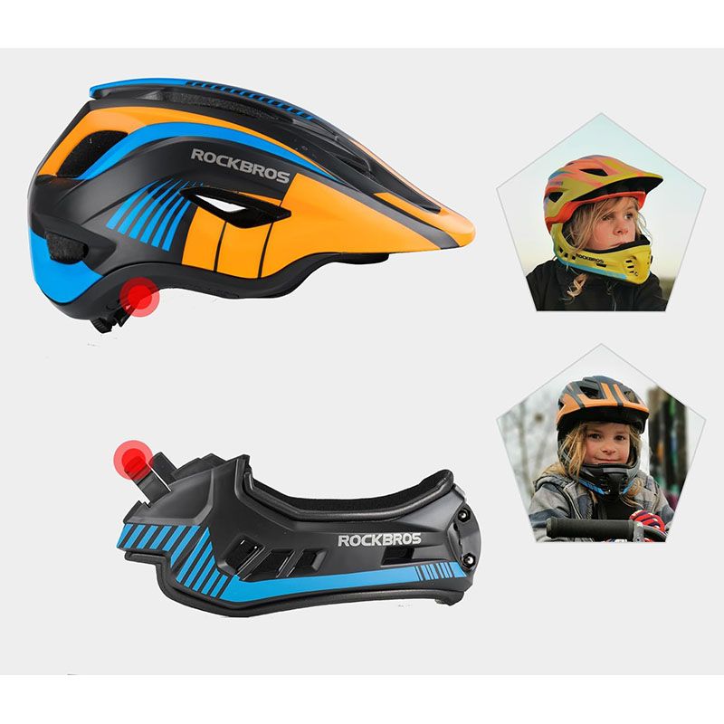 Kask rowerowy full face dziecięcy rozmiar S 48-54 cm