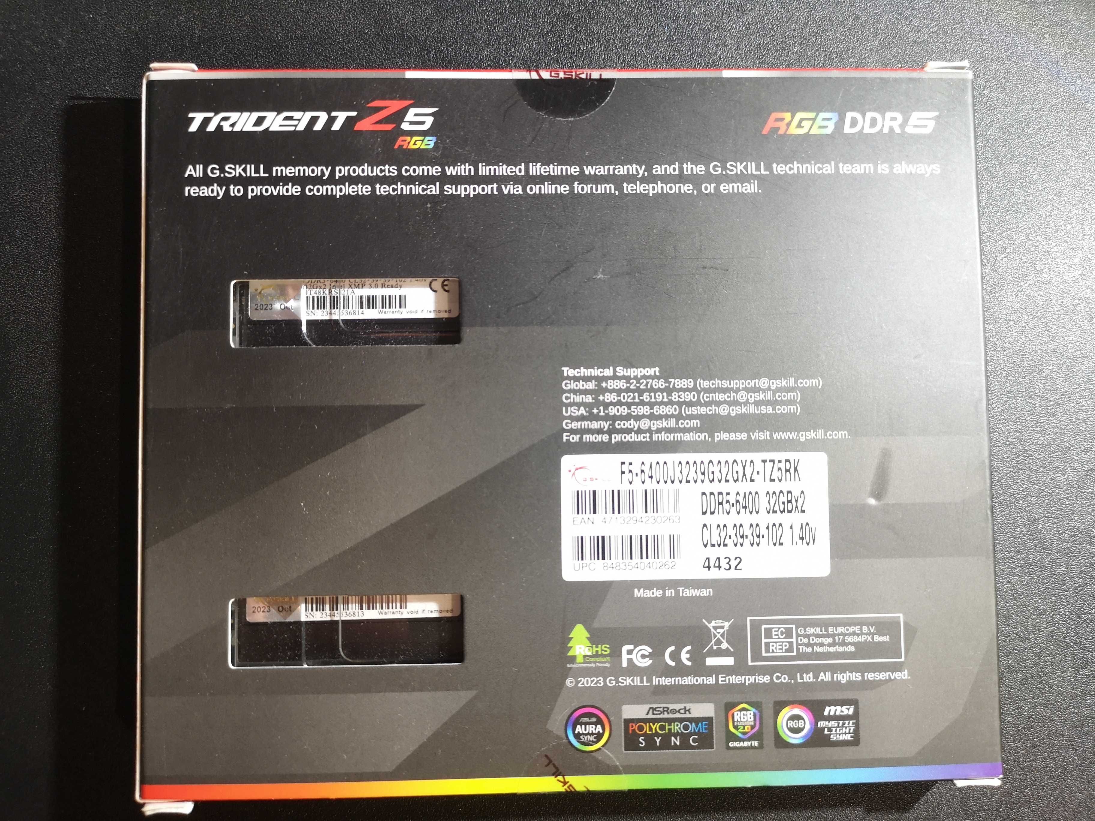 Pamięć G.Skill ddr5 64Gb 6400Mhz