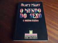 "O Mundo do Sexo e Outros Textos" de Henry Miller - Edição de 1987