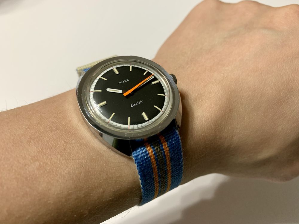 Zegarek Timex Vintage Retro Electric elektromechaniczny na chodzie