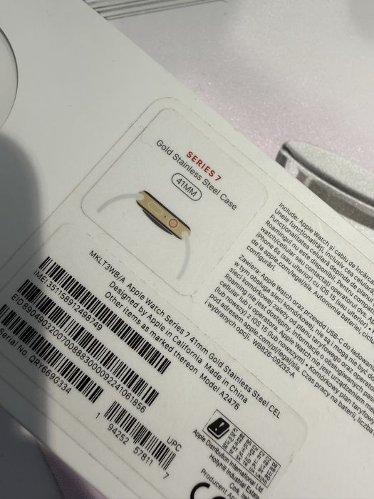 Apple Watch S7 41mm LTE Stainless Ceramic glass, ideal komplet OKSIKOM